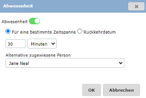Enable out of office dialog hf